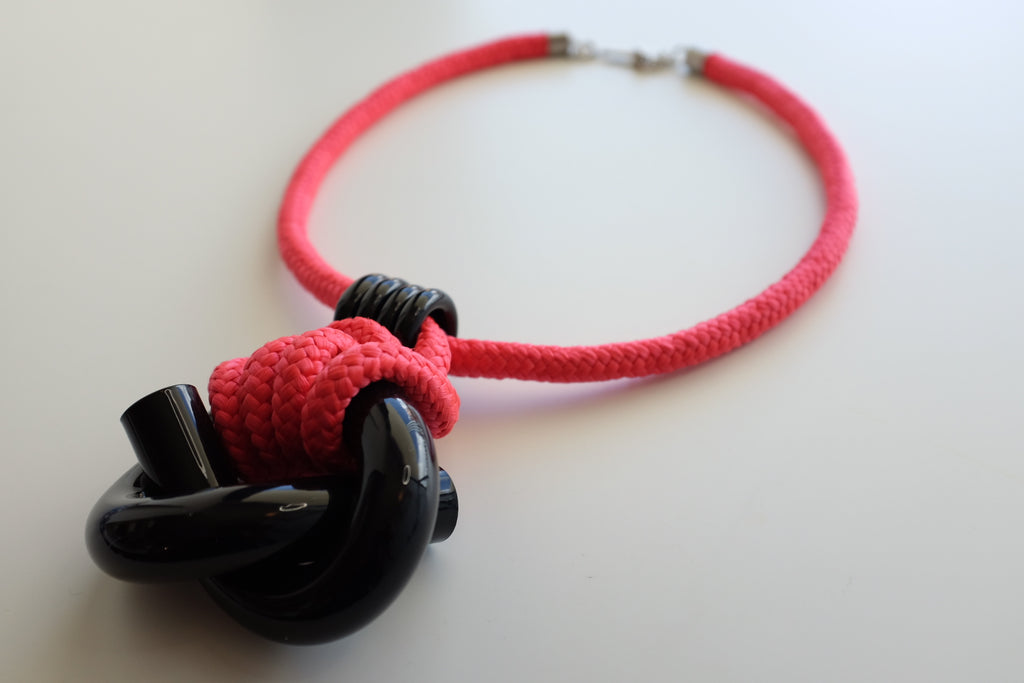 Capraia Black Knot Necklace