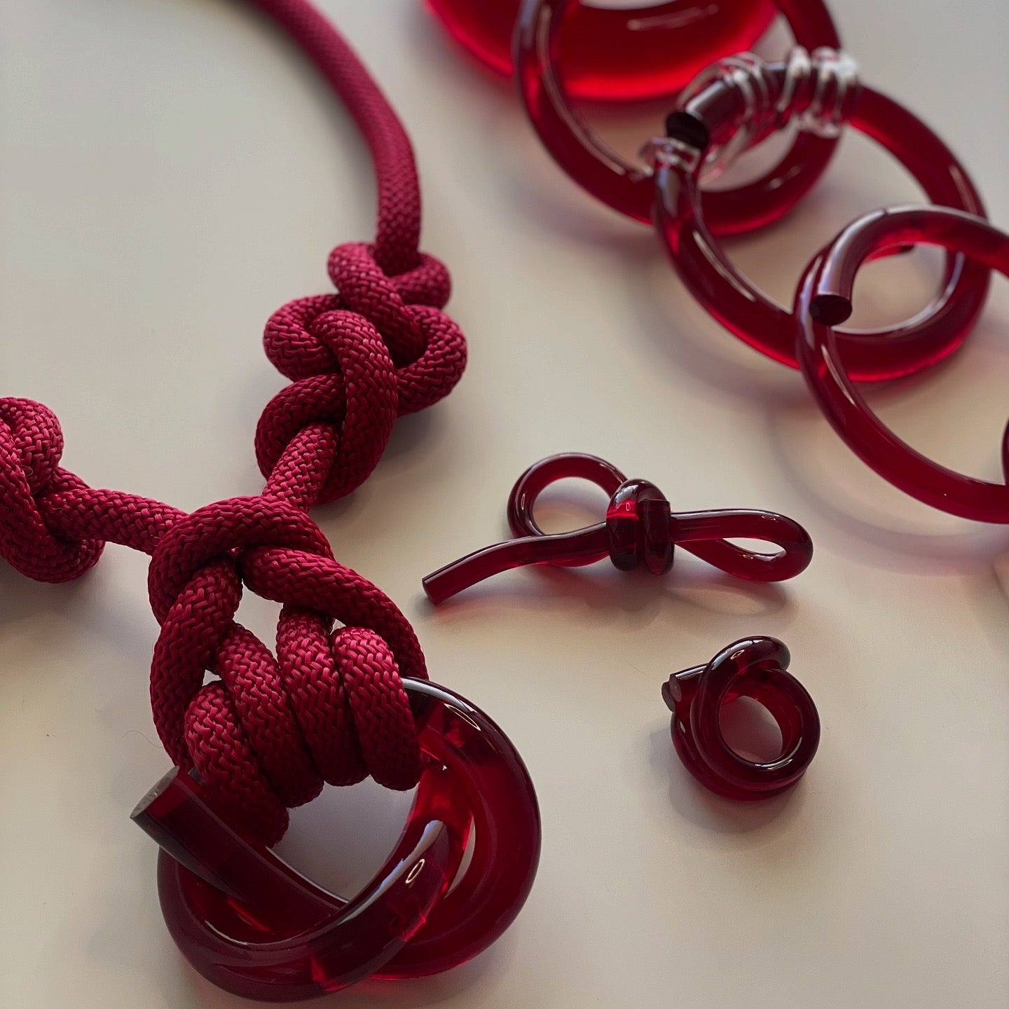 Capraia Burgundy Necklace
