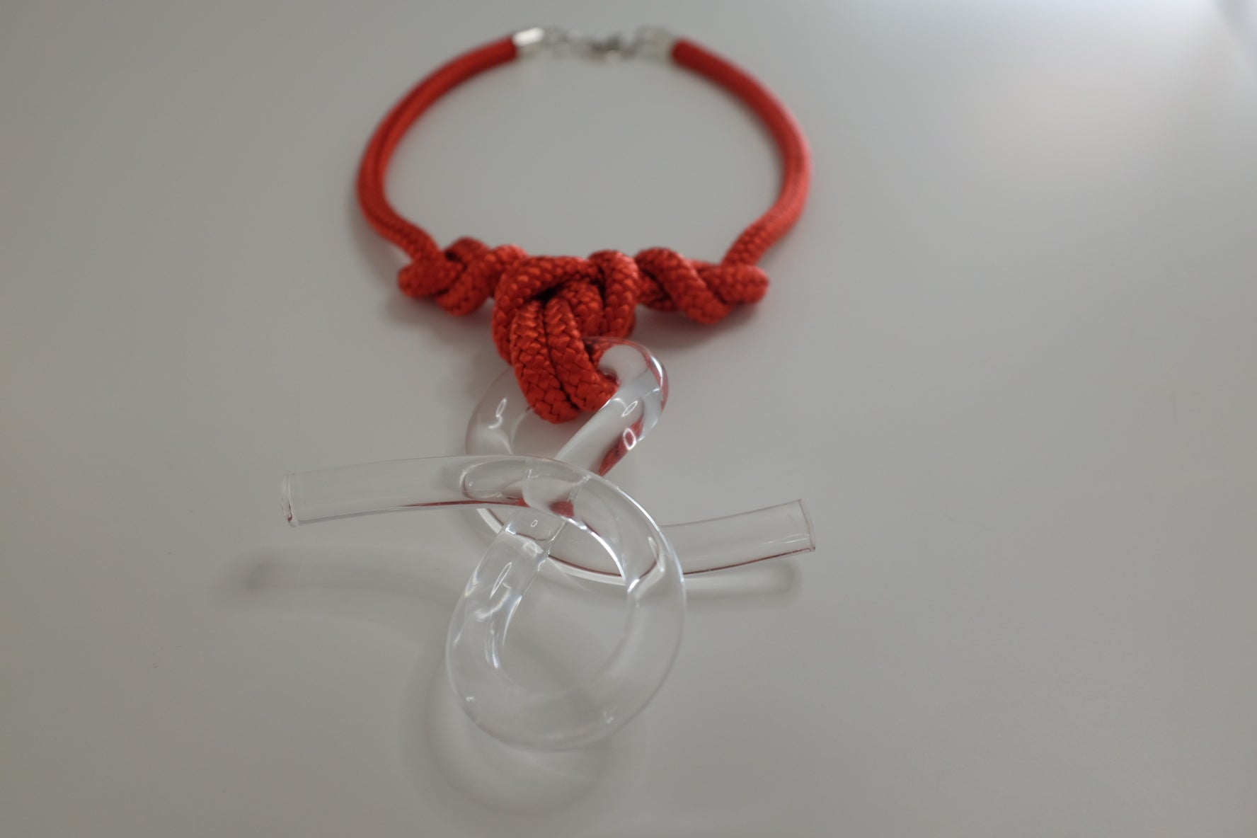 Ora Peler Clear Red Necklace