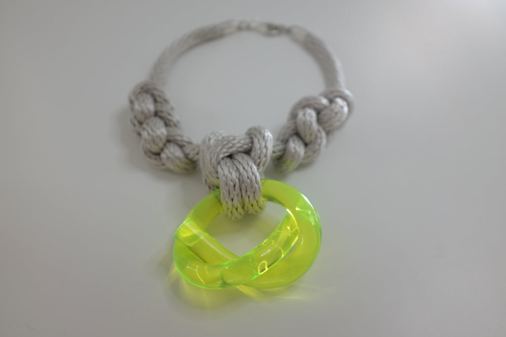 Capraia Silver Neon Necklace