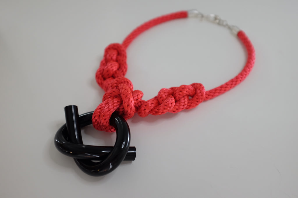 Capraia Black Red Necklace