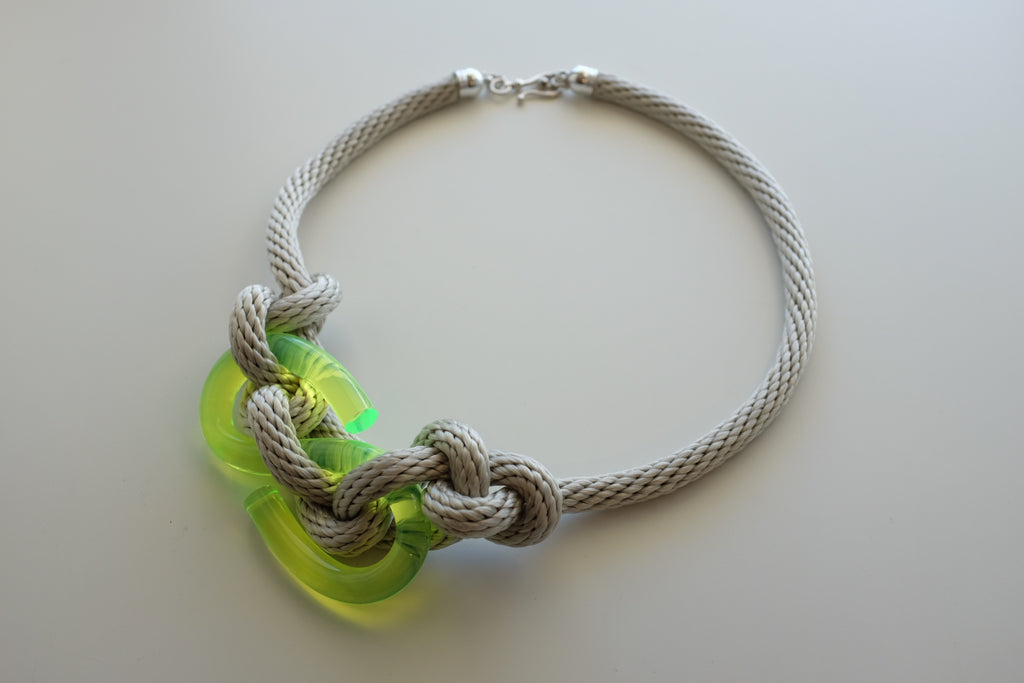 Capraia Neon Green Necklace