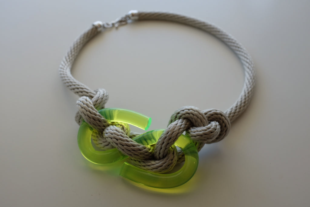 Capraia Neon Green Necklace