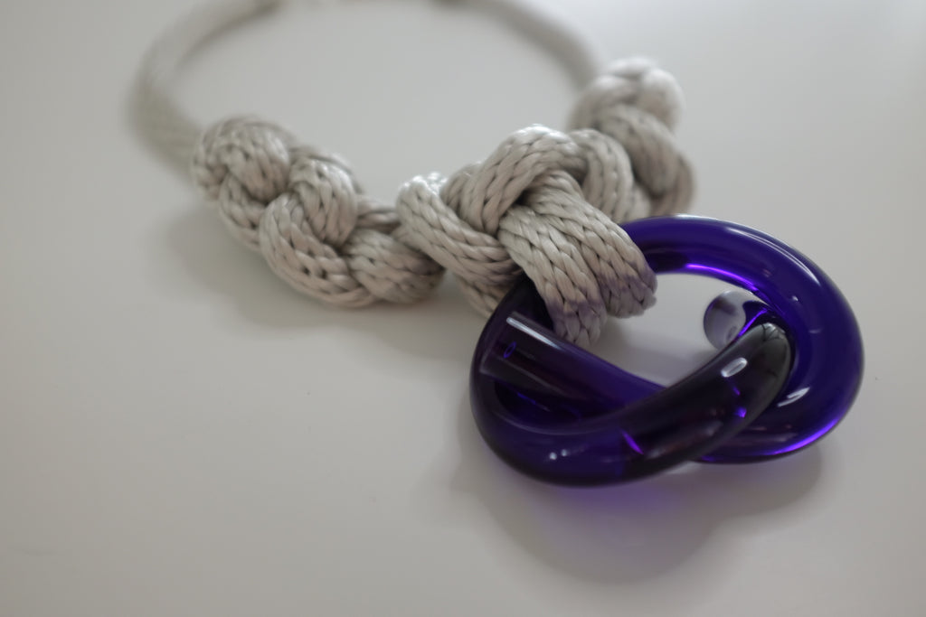 Capraia Silver Purple Necklace