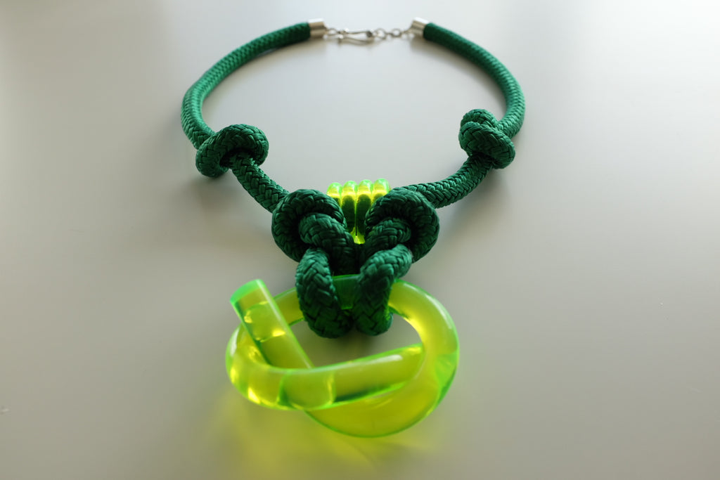 Capraia Neon Emerald Necklace