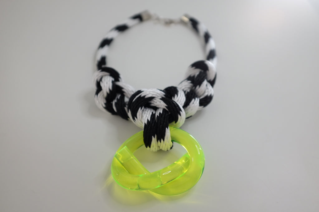 Capraia Zebra Neon Necklace