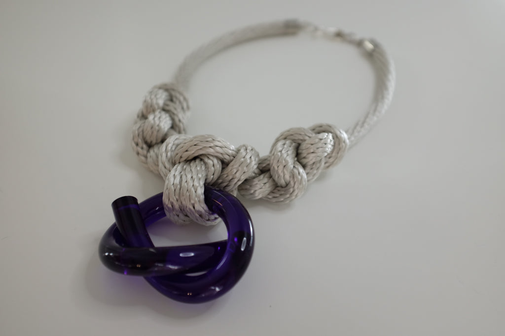 Capraia Silver Purple Necklace