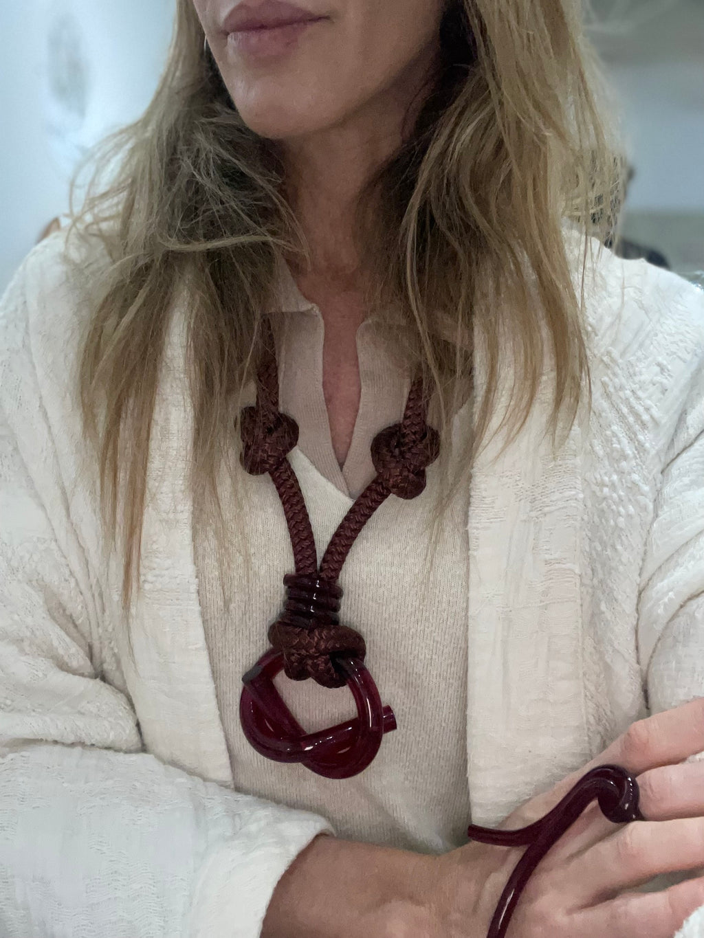 Capraia Deep Red Necklace