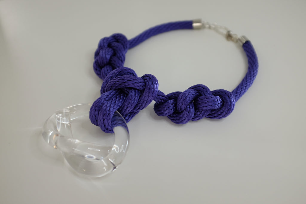 Capraia Clear Violet Necklace