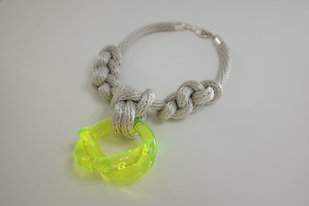 Capraia Silver Neon Necklace