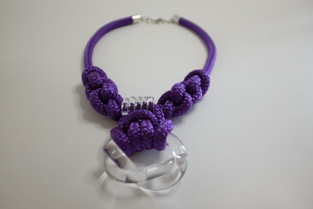 Capraia Purple Clear Necklace