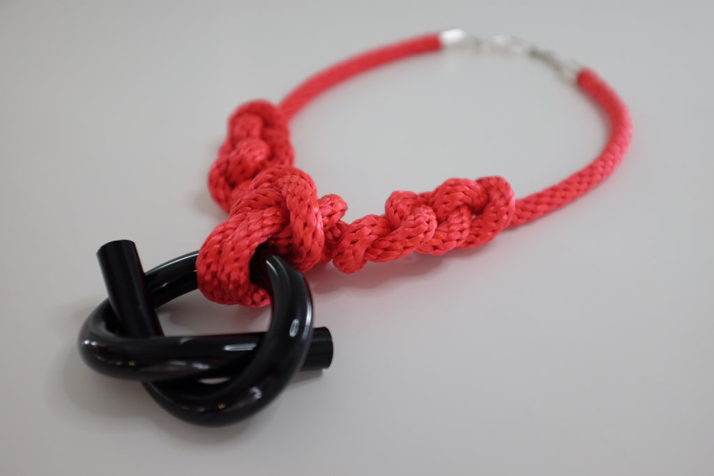 Capraia Black Red Necklace