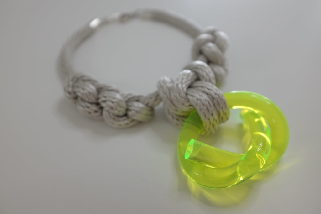 Capraia Silver Neon Necklace