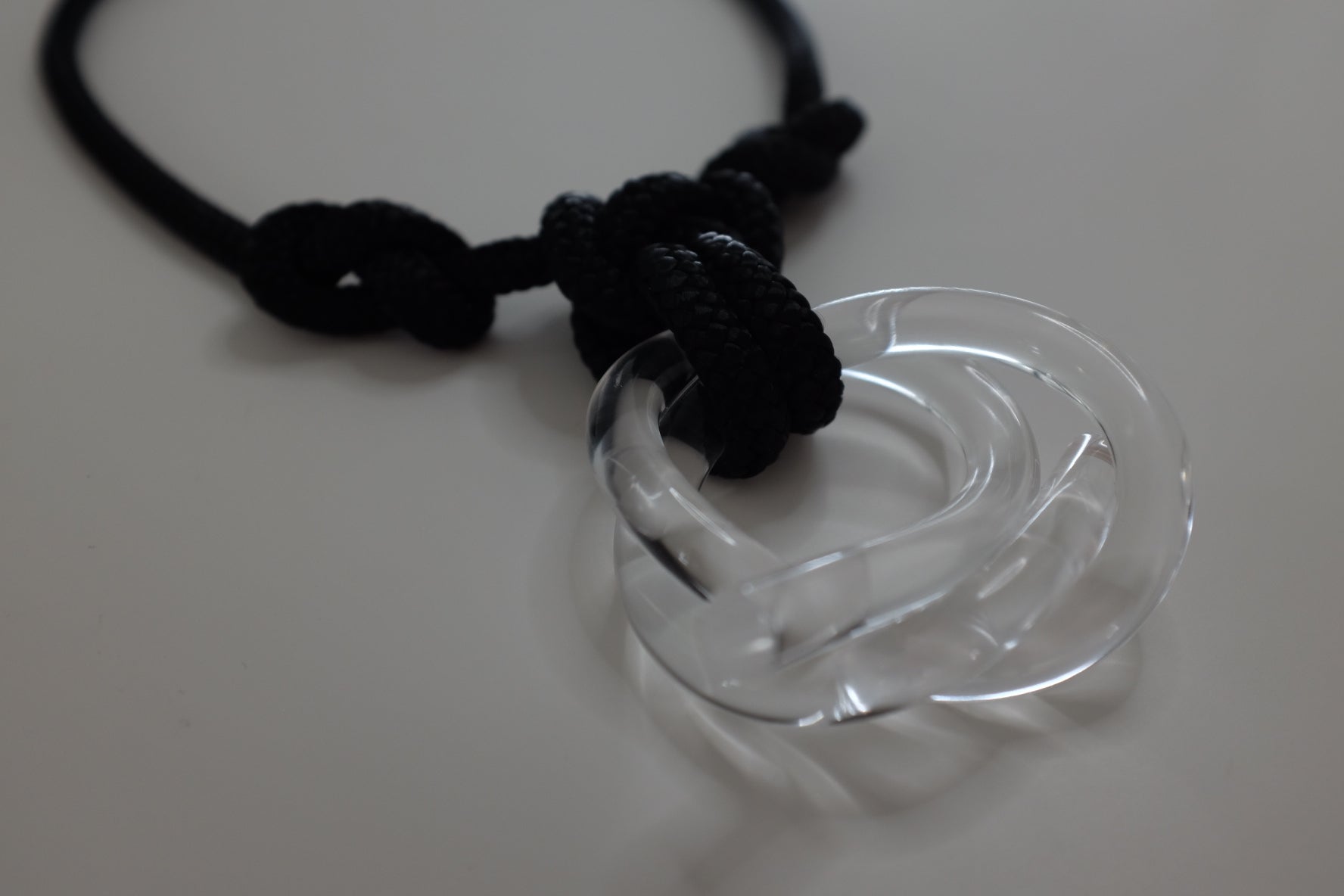 Chamonix Clear Black Necklace
