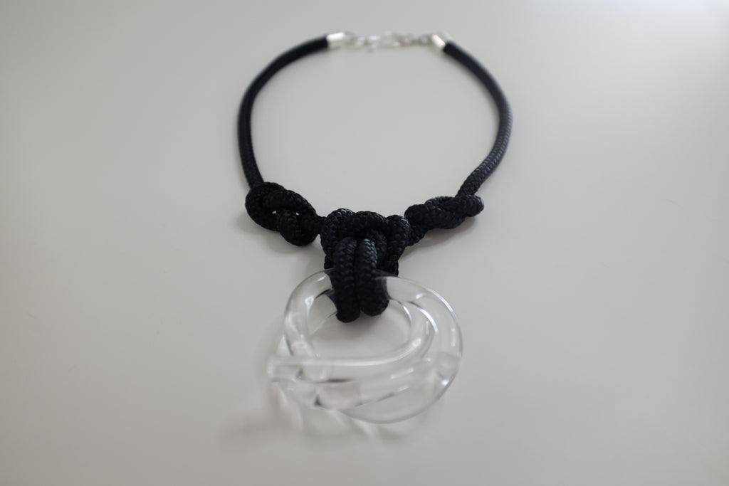 Chamonix Clear Black Necklace