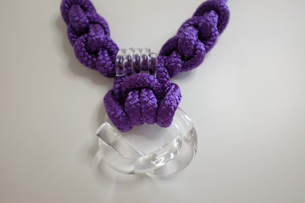 Capraia Purple Clear Necklace