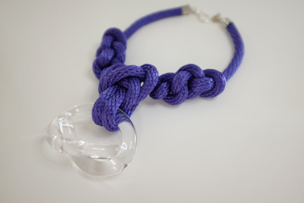 Capraia Clear Violet Necklace