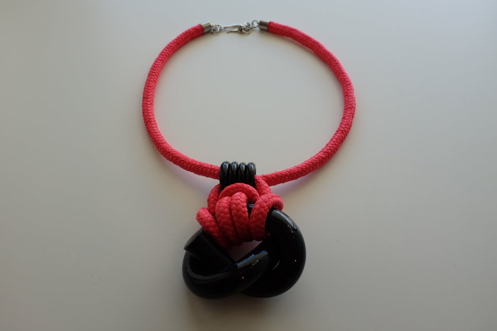 Capraia Black Knot Necklace