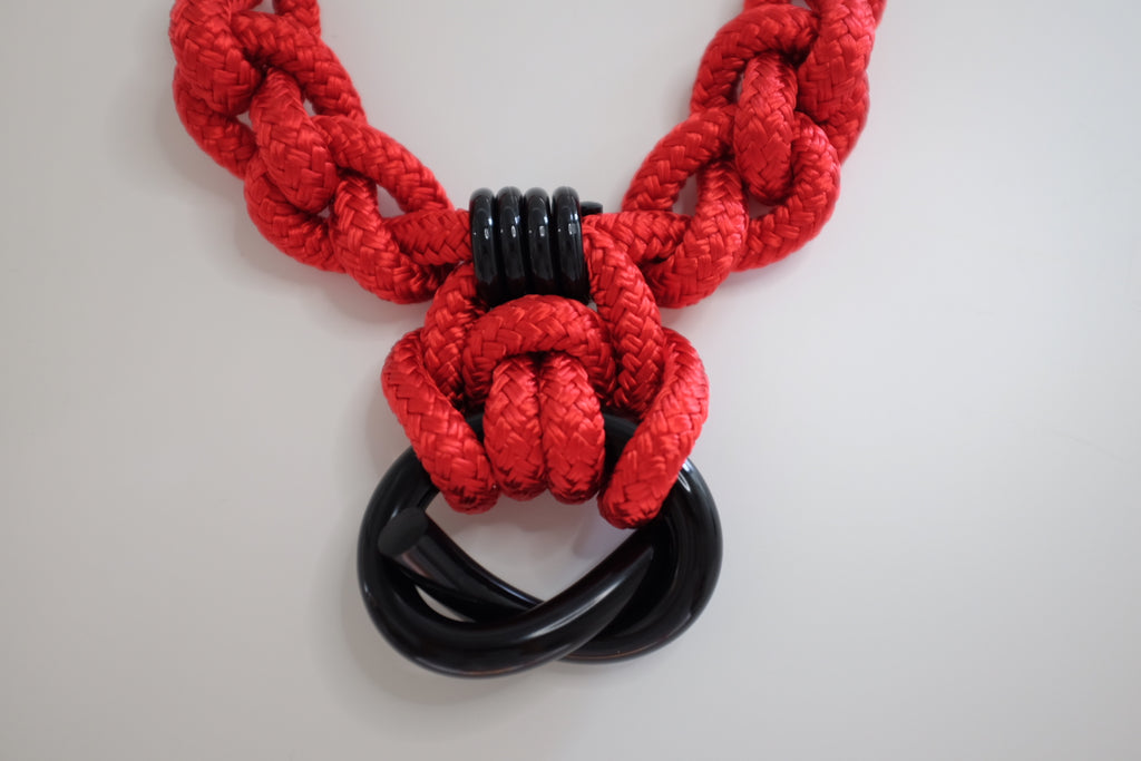 Capraia Red Black Necklace