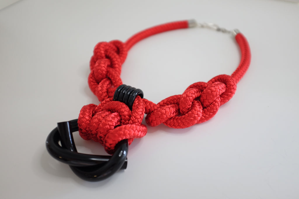 Capraia Red Black Necklace
