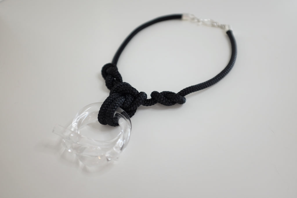 Chamonix Clear Black Necklace