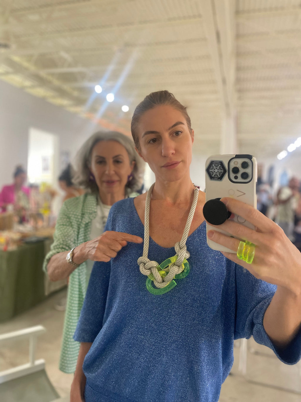 Capraia Neon Green Necklace