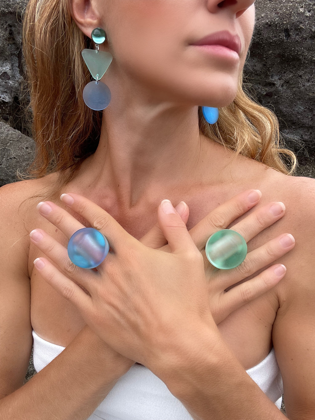 Seaglass Round Ring