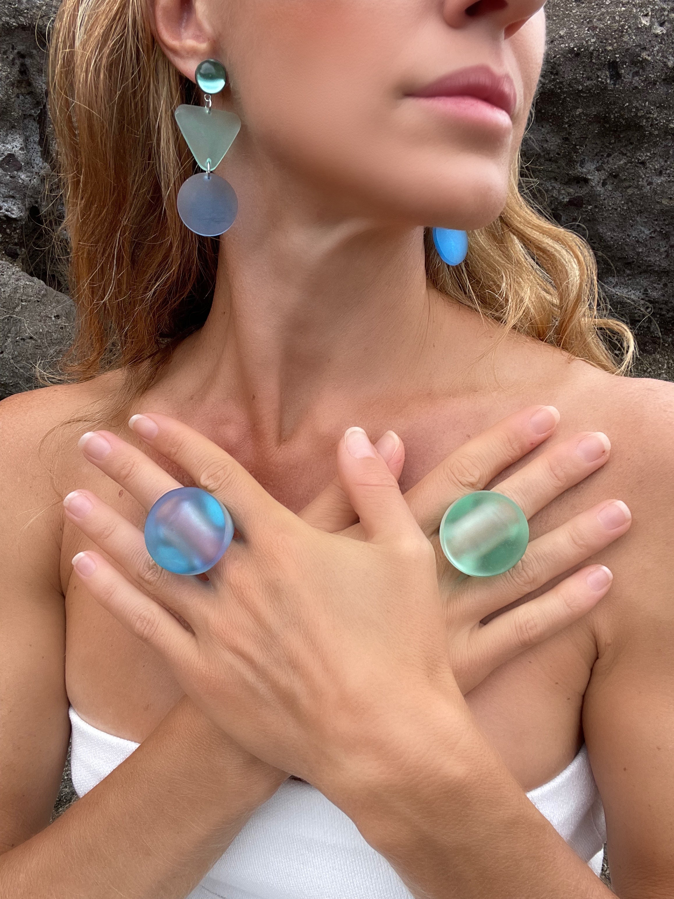 Seaglass Round Ring