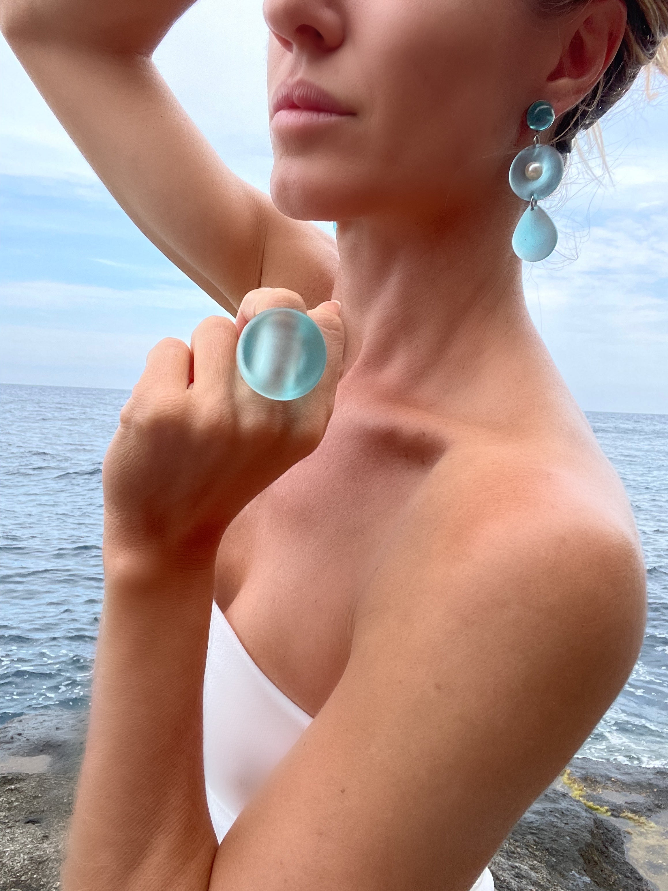 Seaglass Round Ring