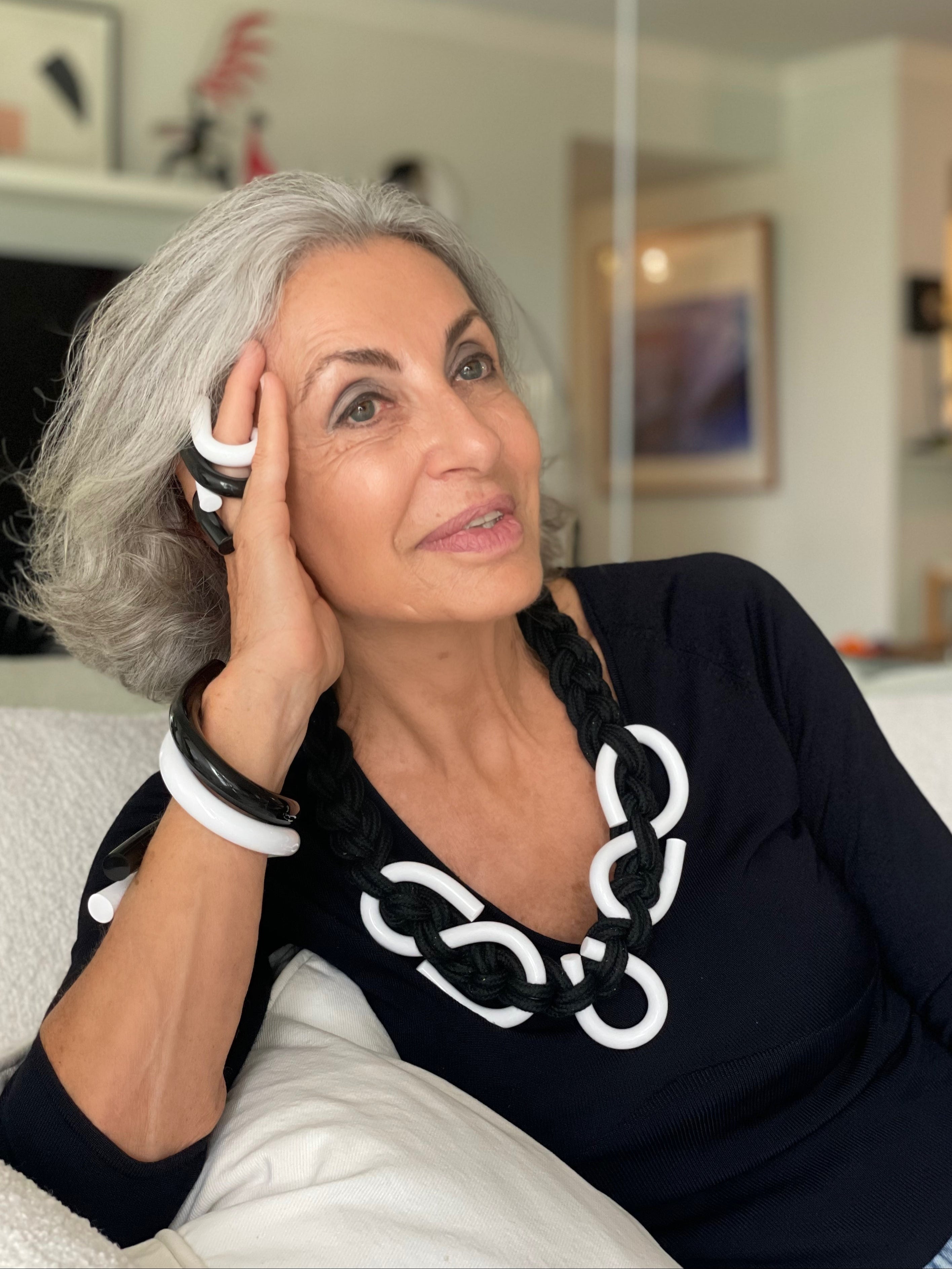 Capraia Black&White Necklace