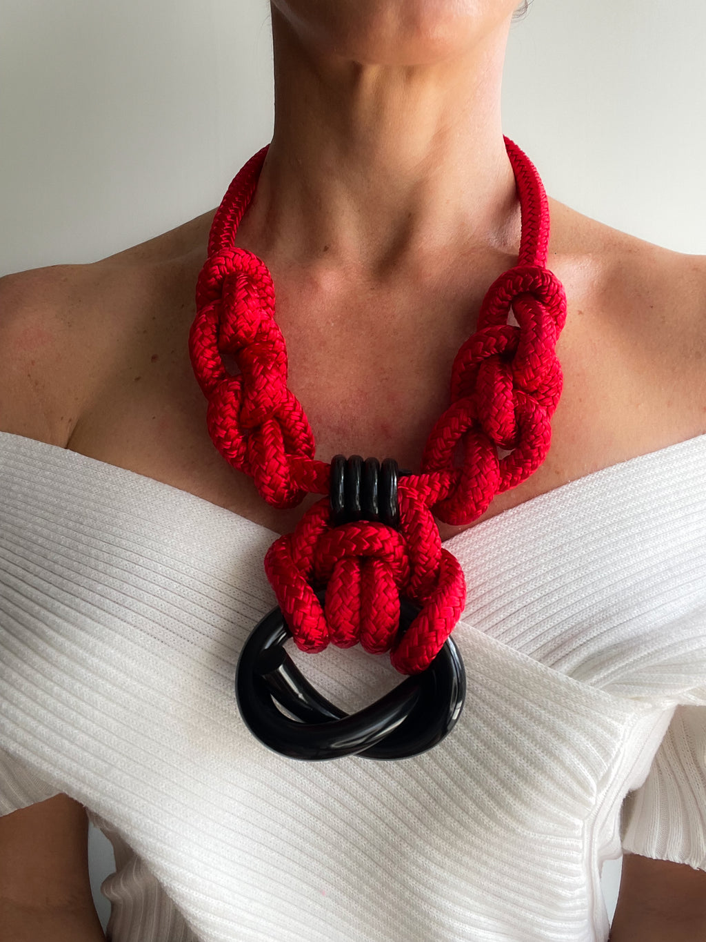 Capraia Red Black Necklace