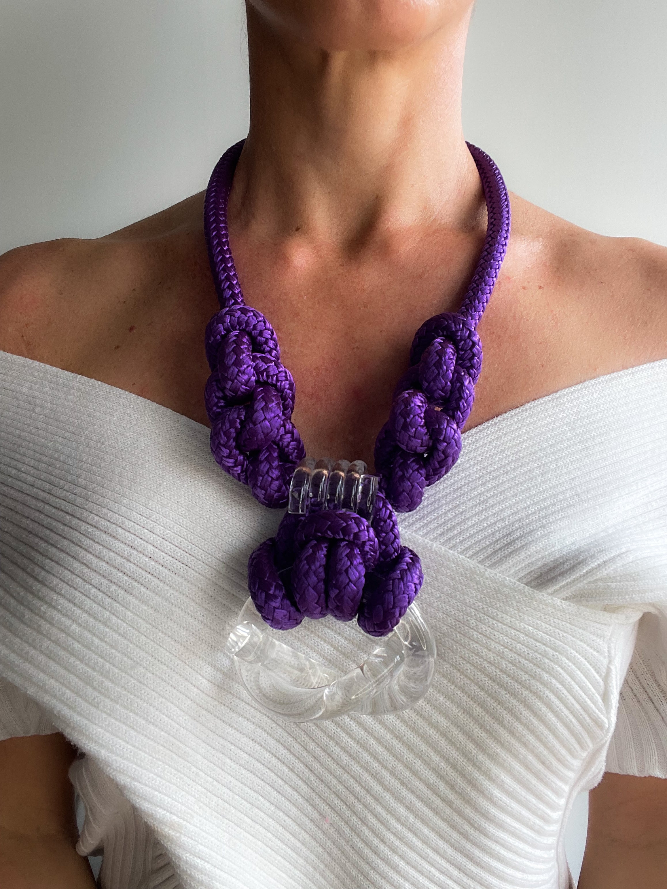 Capraia Purple Clear Necklace