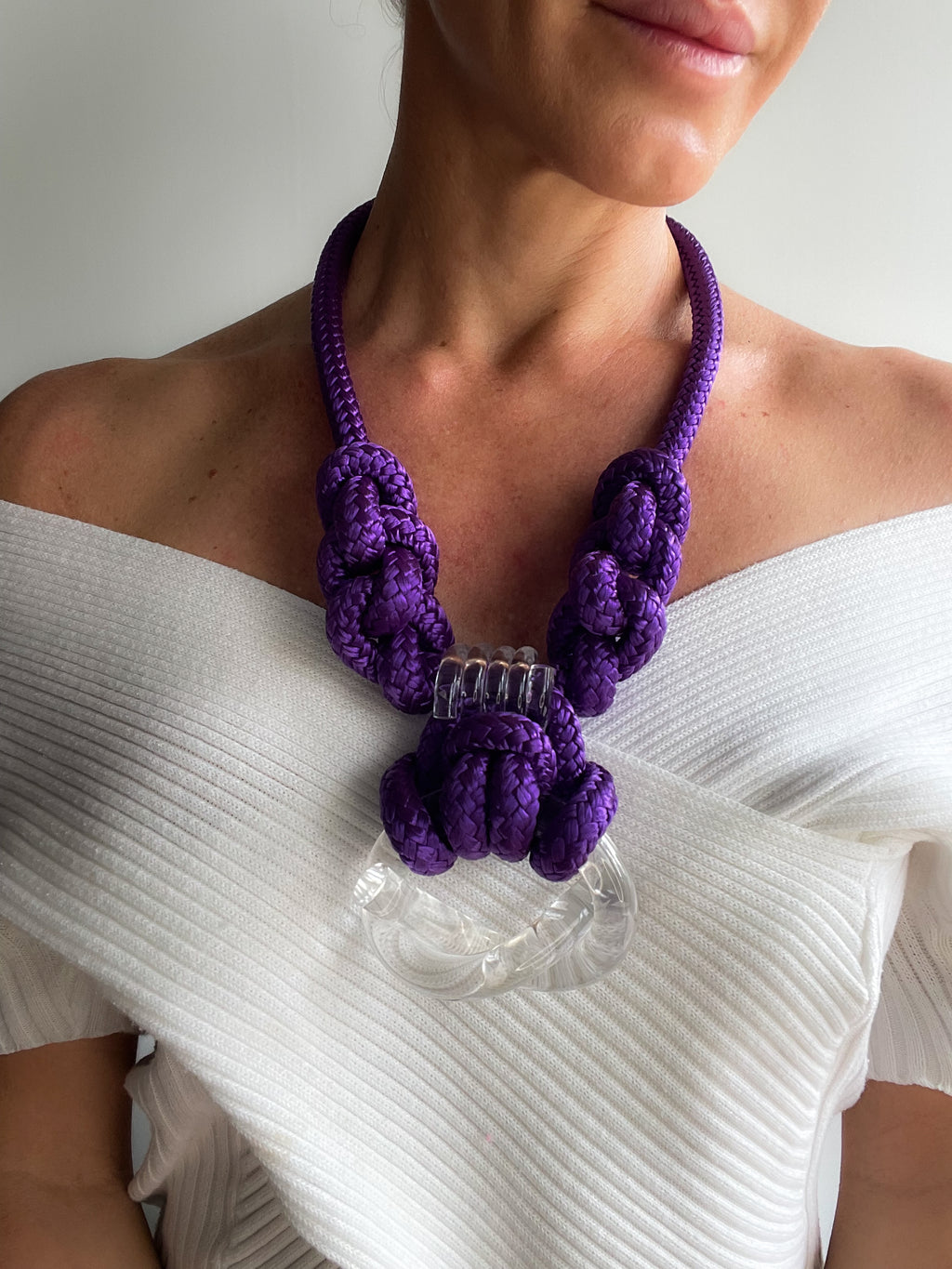 Capraia Purple Clear Necklace