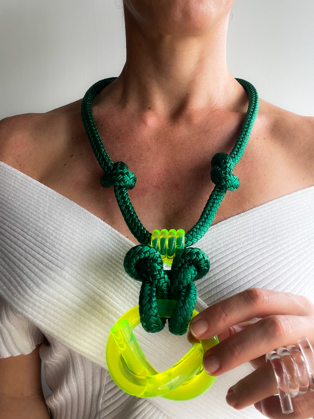 Capraia Neon Emerald Necklace