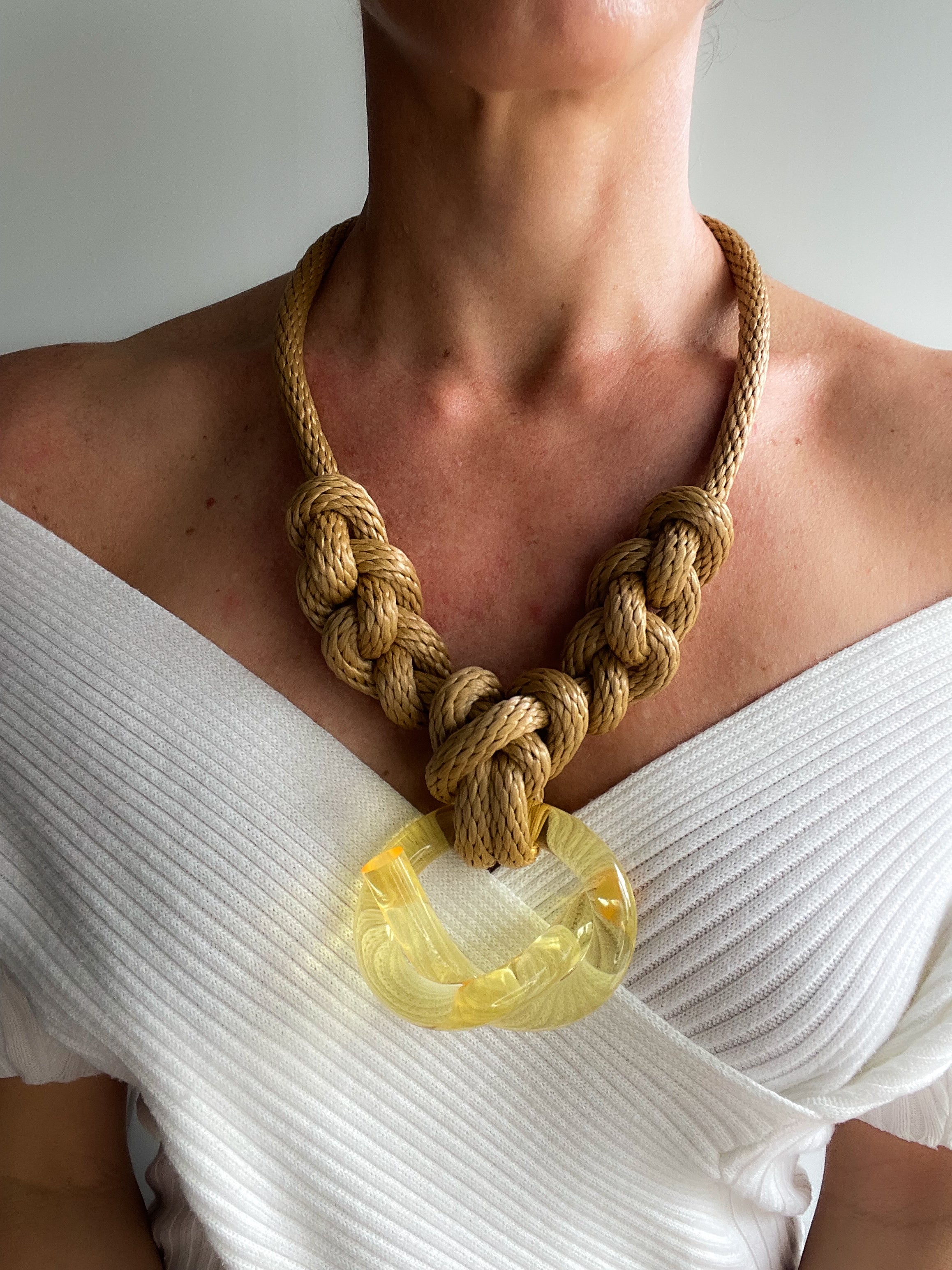 Capraia Champagne Tan Necklace