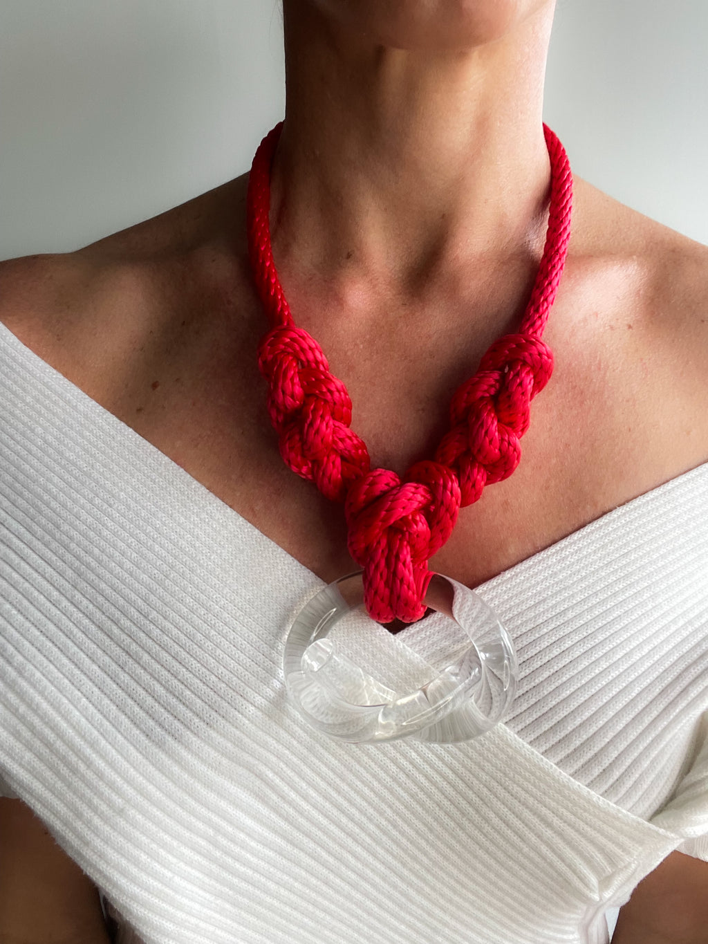 Capraia Clear Red Necklace