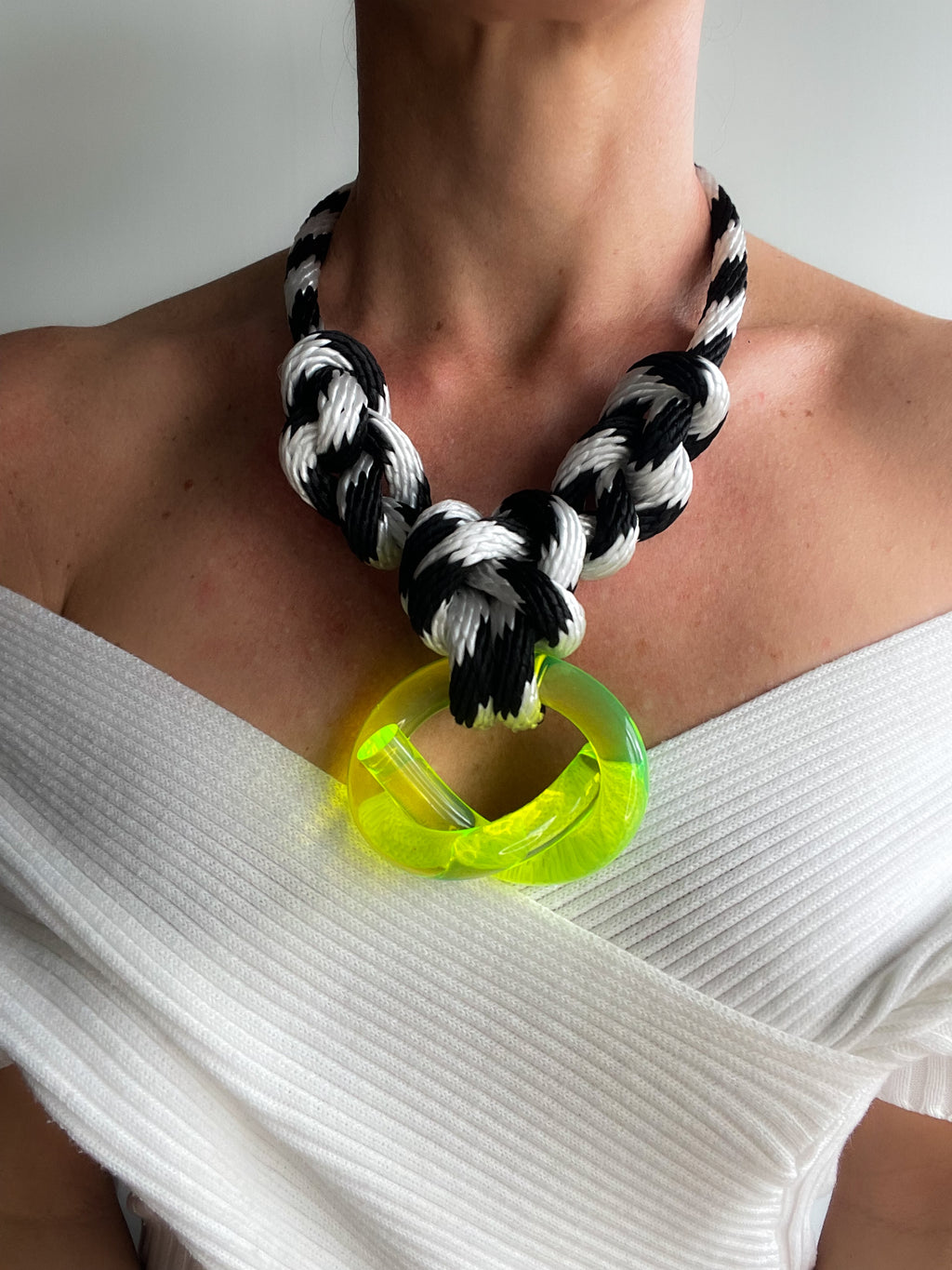 Capraia Zebra Neon Necklace