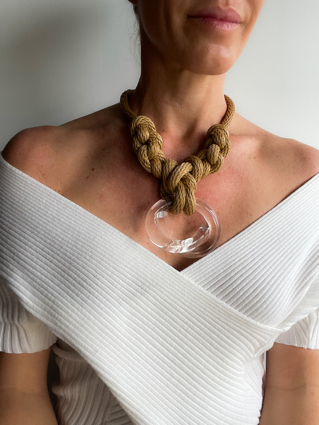 Capraia Clear Tan Necklace