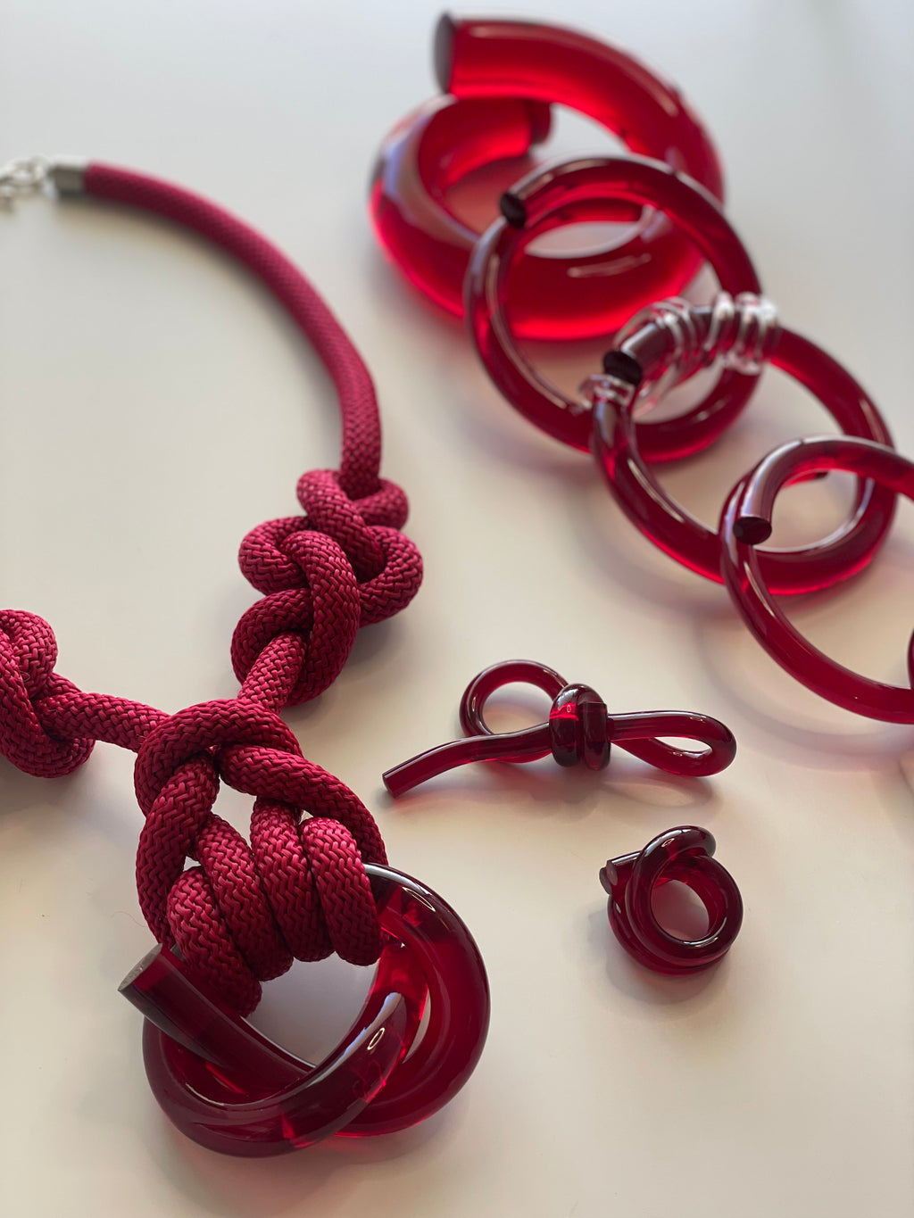Capraia Burgundy Necklace