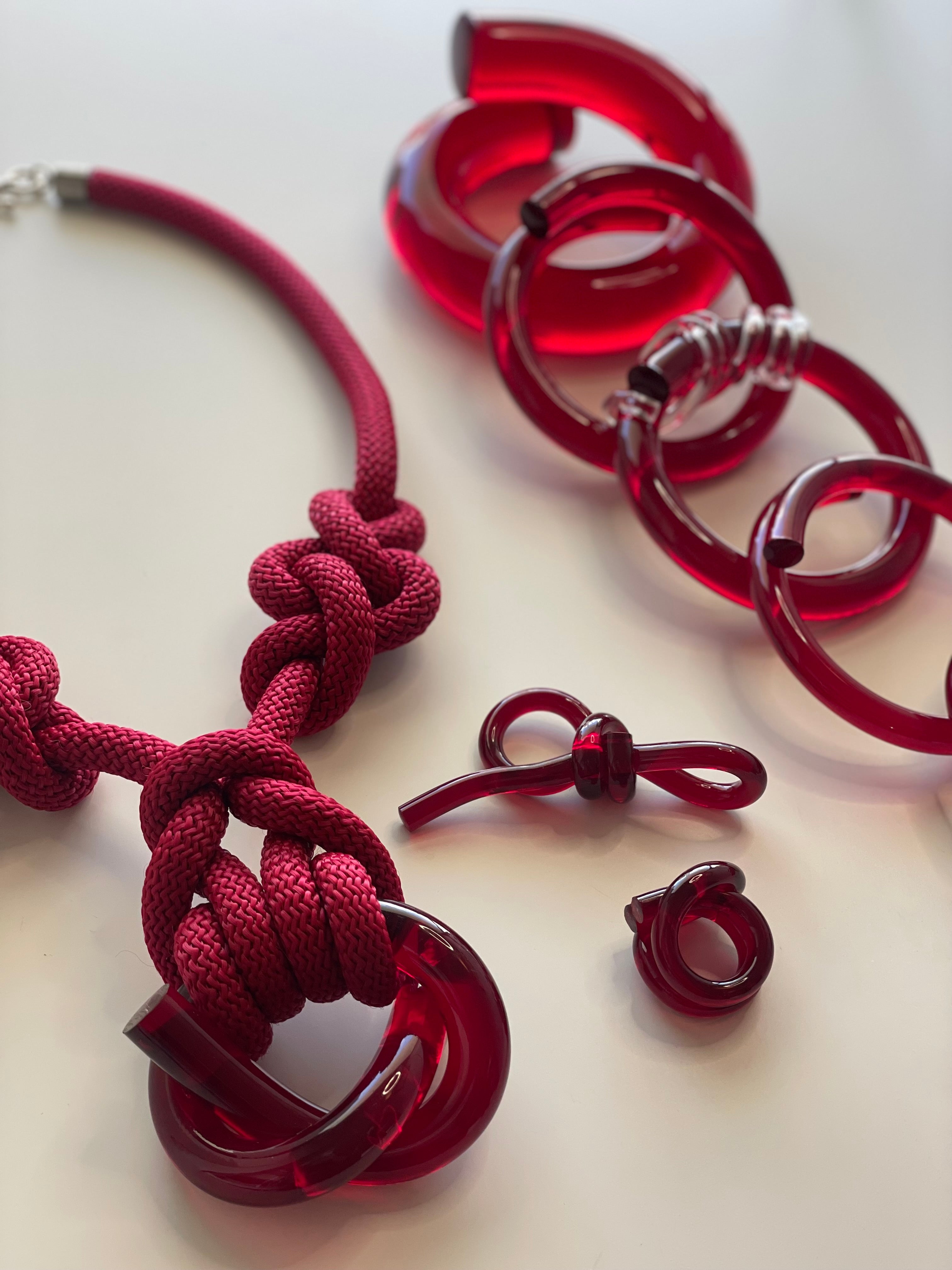Capraia Burgundy Necklace